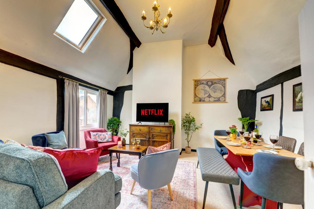Loft Cottage By Spa Town Property - 2 Bed Tudor Retreat Near To Stratford-Upon-Avon, Warwick & Solihull Eksteriør billede